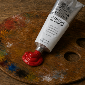 WINSOR & NEWTON'S WINTON OIL PAINT, SCARLETT LAKE, 200ML
