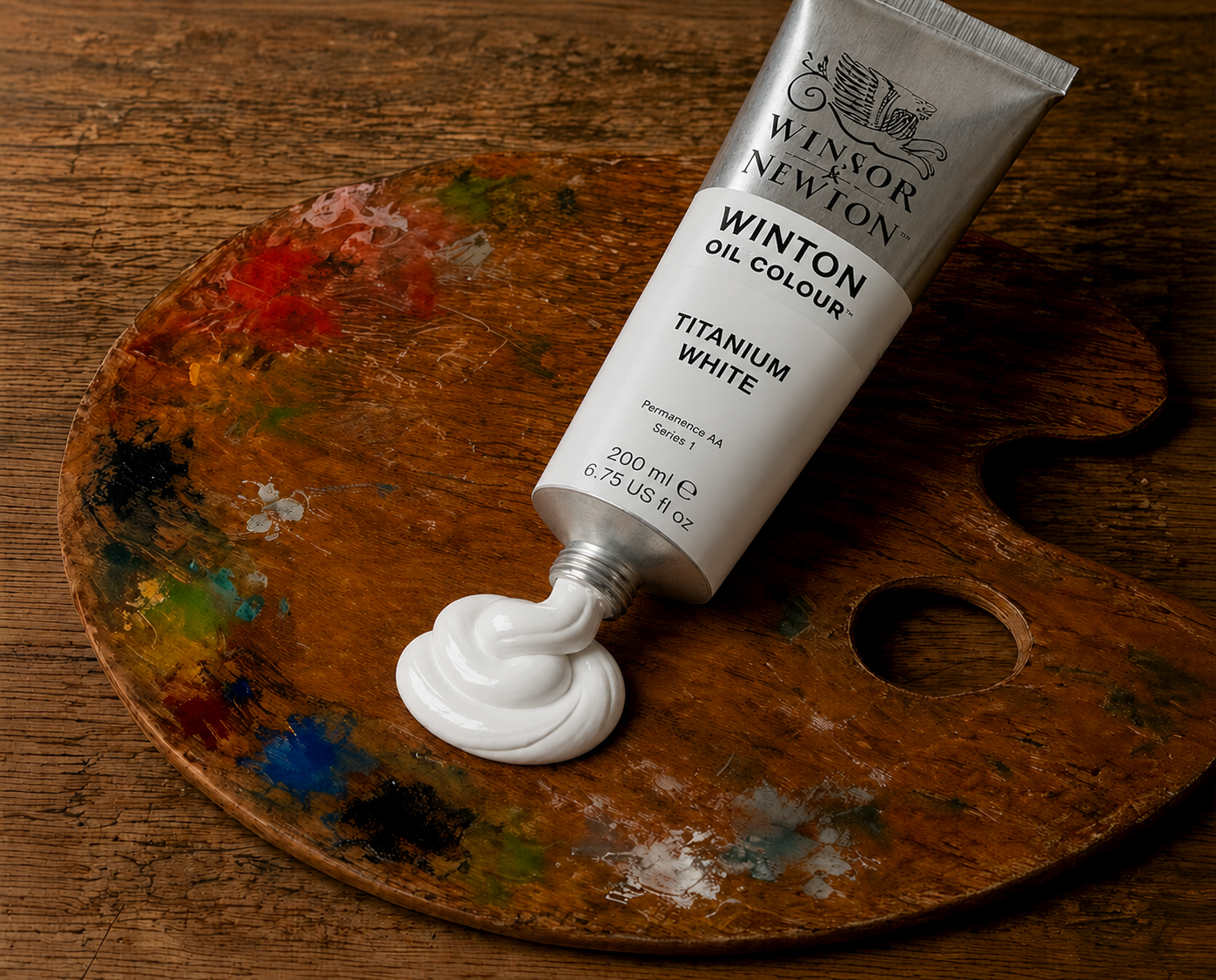 WINSOR & NEWTON'S WINTON OIL PAINT, 200ML - TITANIUM WHITE